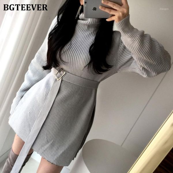 bgteever 2019 winter vintage turtleneck mid-long knitted sweaters agraffe lace-up slim waist side slit women pullovers jumpers1, White;black
bgteever 2019 winter vintage turtleneck mid-long knitted sweaters agraffe lace-up slim waist side slit women pullovers jumpers1, White;black