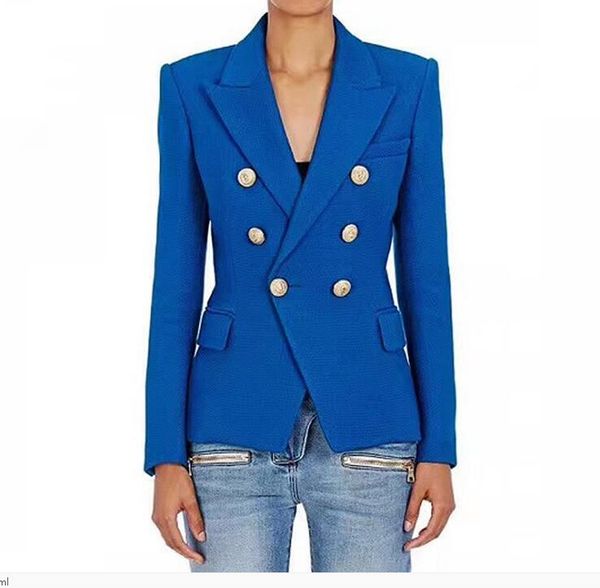 brand design double-breasted suit jackets spring runways women's buttons blazers chic slim fit short coat, White;black
brand design double-breasted suit jackets spring runways women's buttons blazers chic slim fit short coat, White;black