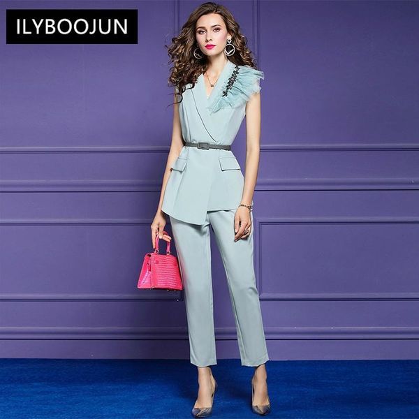 women's tracksuits clothing fashion designer suit spring autumn women crystal +3/4 pants two-piece set, Gray
women's tracksuits clothing fashion designer suit spring autumn women crystal +3/4 pants two-piece set, Gray