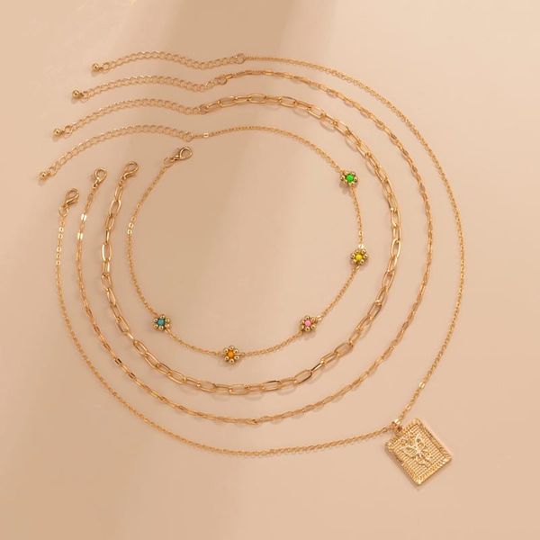 pendant necklaces layered chain with flower butterfly square pendnat necklace for women fashion gold/silver color choker set 2021 jewelry
pendant necklaces layered chain with flower butterfly square pendnat necklace for women fashion gold/silver color choker set 2021 jewelry