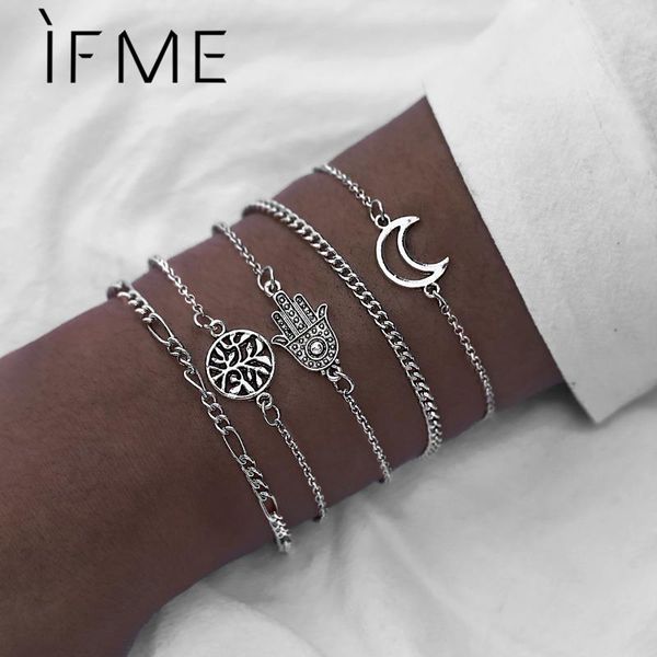 charm bracelets if me vintage moon tree metal bracelet set for women boho hasma hand silver color chain bangles jewelry 2021, Golden;silver
charm bracelets if me vintage moon tree metal bracelet set for women boho hasma hand silver color chain bangles jewelry 2021, Golden;silver