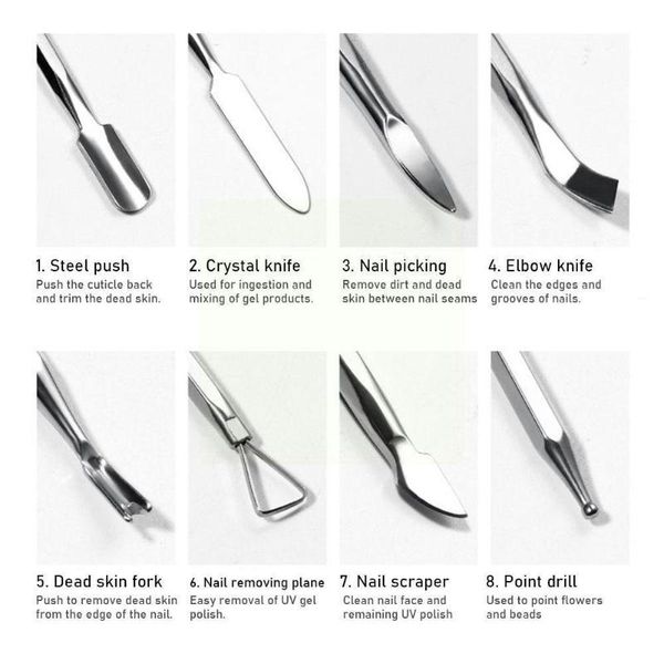 nail art kits dead skin push steel portable high-quality manicure eight-in-one tool set pruning home care shop h5w1
nail art kits dead skin push steel portable high-quality manicure eight-in-one tool set pruning home care shop h5w1