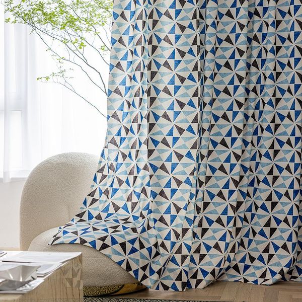 curtain & drapes modern and simple polyester-cotton triangular prism printing curtains custom shading for living dining room bedroom
curtain & drapes modern and simple polyester-cotton triangular prism printing curtains custom shading for living dining room bedroom