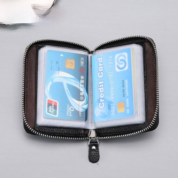 card holders simple retro genuine leather organ package cowhide multi-card coin purse male and female driver's license, Brown;gray
card holders simple retro genuine leather organ package cowhide multi-card coin purse male and female driver's license, Brown;gray
