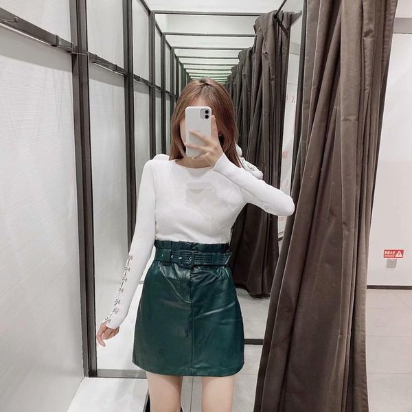 skirts summer women's pu leather skirt high waist elastic belt decoration short 2021, Black
skirts summer women's pu leather skirt high waist elastic belt decoration short 2021, Black