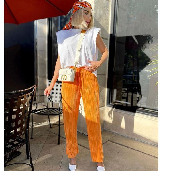women's pants & capris autumn 2021 casual solid pleated low split street wear fashion all-match soft loose elastic high waist long, Black;white
women's pants & capris autumn 2021 casual solid pleated low split street wear fashion all-match soft loose elastic high waist long, Black;white