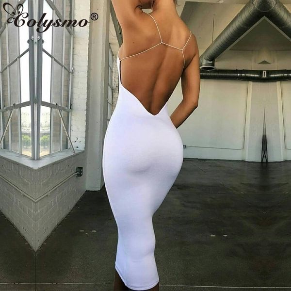 colysmo women elegant summer dress white long dress club wear spaghetti straps backless orange casual party dress yellow 210309, Black;gray
colysmo women elegant summer dress white long dress club wear spaghetti straps backless orange casual party dress yellow 210309, Black;gray