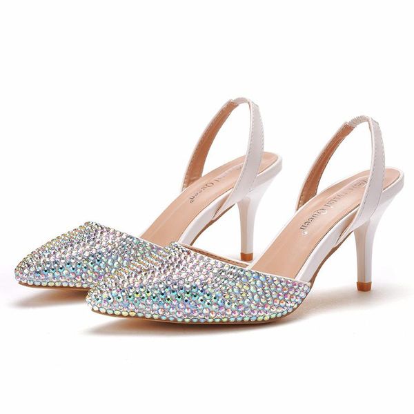 dress shoes rhinestone luxurious women pointed toe bling summer slingback stiletto sandals handmade party wedding pumps, Black
dress shoes rhinestone luxurious women pointed toe bling summer slingback stiletto sandals handmade party wedding pumps, Black