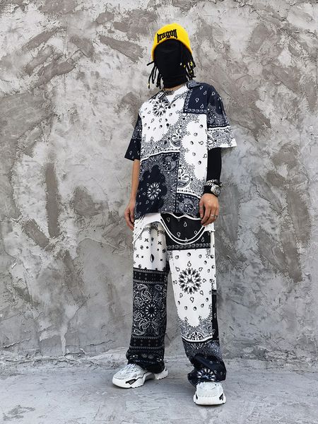 2021 pants for men color matching full printed straight pants hip hop retro drawstring casual pants men street harajuku, Black;white
2021 pants for men color matching full printed straight pants hip hop retro drawstring casual pants men street harajuku, Black;white
