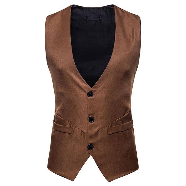 men's vests classic v neck single breasted suit vest men 2021 brand slim fit sleeveless waistcoat party wedding prom tuxedo male, Black;white
men's vests classic v neck single breasted suit vest men 2021 brand slim fit sleeveless waistcoat party wedding prom tuxedo male, Black;white