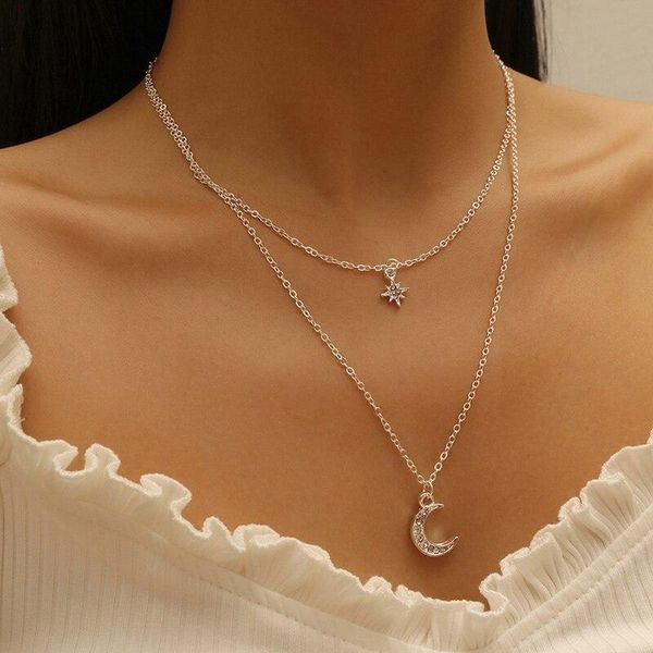 double star moon silver cubic zirconia clavicle chain necklace for women girls simple dainty trendy jewelry
double star moon silver cubic zirconia clavicle chain necklace for women girls simple dainty trendy jewelry