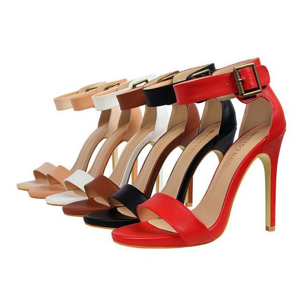 dress shoes buckle simple high heels summer womens sandals open toe work ladys, Black
dress shoes buckle simple high heels summer womens sandals open toe work ladys, Black