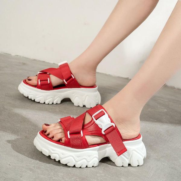slippers lady fashion buckle ladies sandals summer wild casual women shoes all-match flat bottom platform, Black
slippers lady fashion buckle ladies sandals summer wild casual women shoes all-match flat bottom platform, Black