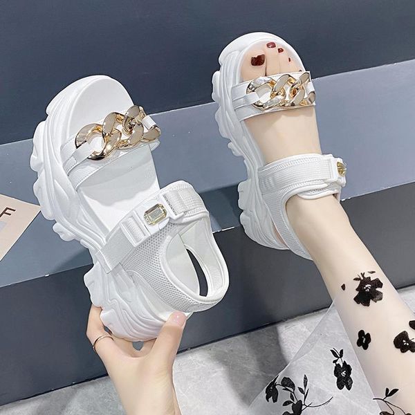 dress shoes 2021 high heeled sandals female slides thick bottom summer women's wedge metal chain open toe platform, Black
dress shoes 2021 high heeled sandals female slides thick bottom summer women's wedge metal chain open toe platform, Black
