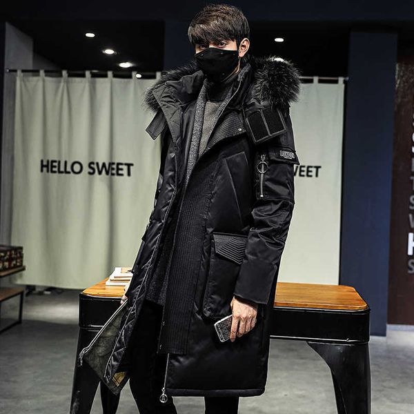 men's thick warm suit, extended clothing, coat, 2021 winter new series, Black;white
men's thick warm suit, extended clothing, coat, 2021 winter new series, Black;white