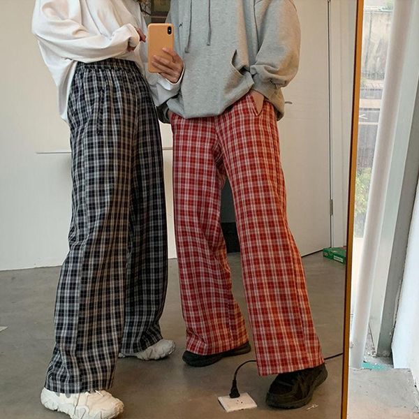 women's pants & capris houzhou autumn casual plaid women vintage korean style high waist straight trouser female harajuku loose all-mat, Black;white
women's pants & capris houzhou autumn casual plaid women vintage korean style high waist straight trouser female harajuku loose all-mat, Black;white