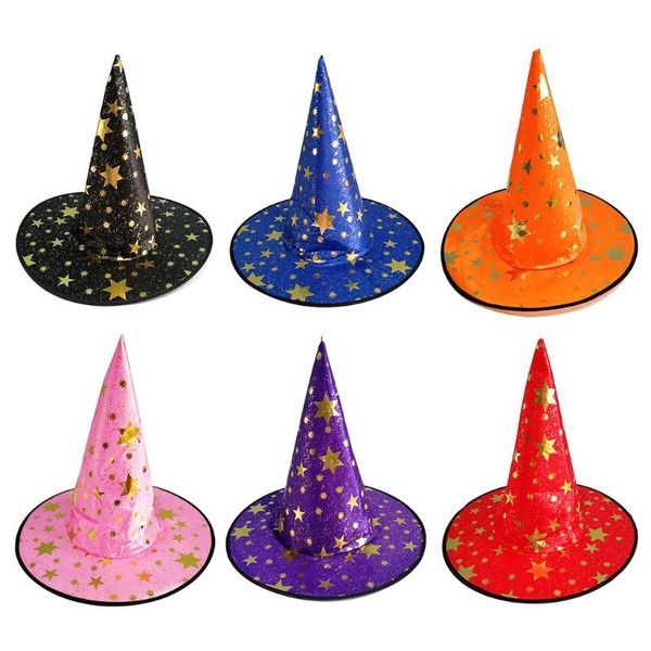 party hats halloween bronzing witch wizard hat headgear masquerade peaked cosplay props decoration fancy dress up costume
party hats halloween bronzing witch wizard hat headgear masquerade peaked cosplay props decoration fancy dress up costume