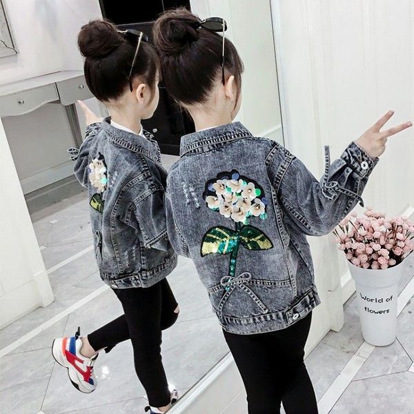 jackets flower embroidery kids girls denim jacket vintage children jeans outerwear coats single breasted coat clothes, Blue;gray
jackets flower embroidery kids girls denim jacket vintage children jeans outerwear coats single breasted coat clothes, Blue;gray
