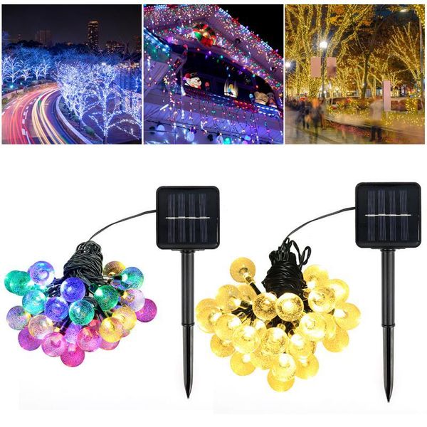 strings 30 50 led solar string ball lights outdoor waterproof warm white garden decor wedding party light for decoration
strings 30 50 led solar string ball lights outdoor waterproof warm white garden decor wedding party light for decoration