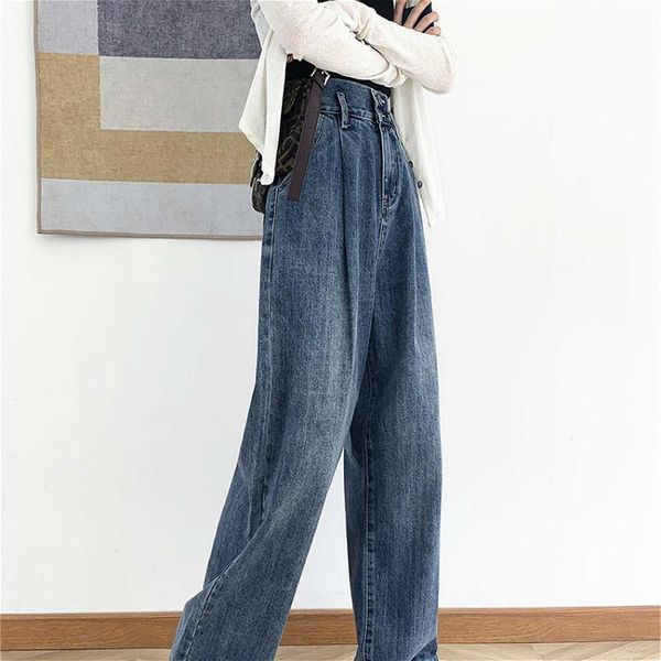 women's jeans women trendy streetwear high waist all-match chic simple solid korean style trouser student full-length harajuku ins teen, Blue
women's jeans women trendy streetwear high waist all-match chic simple solid korean style trouser student full-length harajuku ins teen, Blue