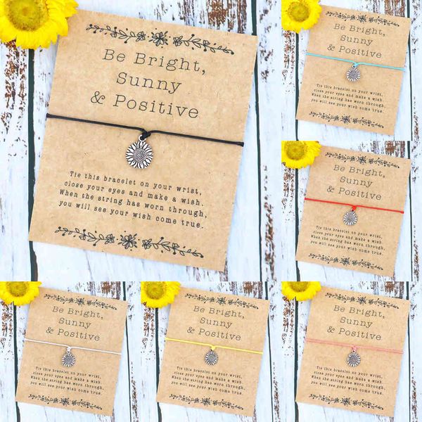 make a sunflower bracelet sunflower charm surfing bracelets wax cotton cord jewelry women men beach gifts, Golden;silver
make a sunflower bracelet sunflower charm surfing bracelets wax cotton cord jewelry women men beach gifts, Golden;silver