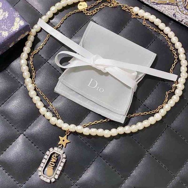 75% off outlet online family new double pearl necklace women's net red letter neck chain, Silver
75% off outlet online family new double pearl necklace women's net red letter neck chain, Silver