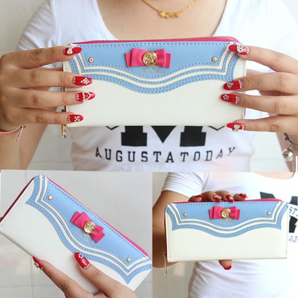 women wallet new fashion bow sailor moon women long change purse bow wallet clutch bag card holder female bags carteira feminina, Red;black
women wallet new fashion bow sailor moon women long change purse bow wallet clutch bag card holder female bags carteira feminina, Red;black