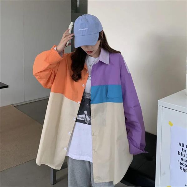 women's blouses & shirts japan patchwork blouse shirt summer oversize women harajuku punk long sleeve tee hip hop funny clothes girls, White
women's blouses & shirts japan patchwork blouse shirt summer oversize women harajuku punk long sleeve tee hip hop funny clothes girls, White