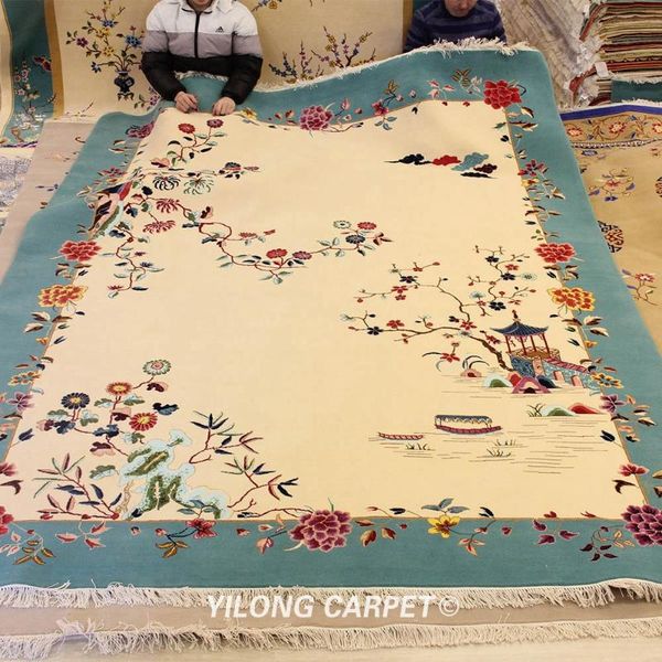 carpets yilong 8'x11' floral handmade wool carpet chinese art deco traditional area rug (tj2021030s)
carpets yilong 8'x11' floral handmade wool carpet chinese art deco traditional area rug (tj2021030s)