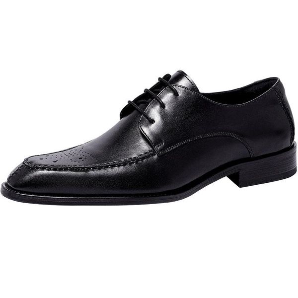 dress shoes designer men british retro autumn winter cowhide lace-up business genuine leather, Black
dress shoes designer men british retro autumn winter cowhide lace-up business genuine leather, Black