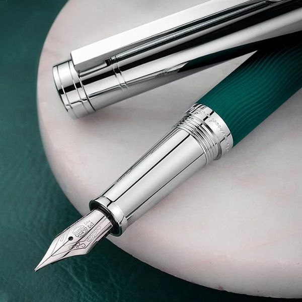 hongdian 1843 fountain pen metal ink pen beautiful ripples pattern ef/f nib business office school supplies writing gift
hongdian 1843 fountain pen metal ink pen beautiful ripples pattern ef/f nib business office school supplies writing gift