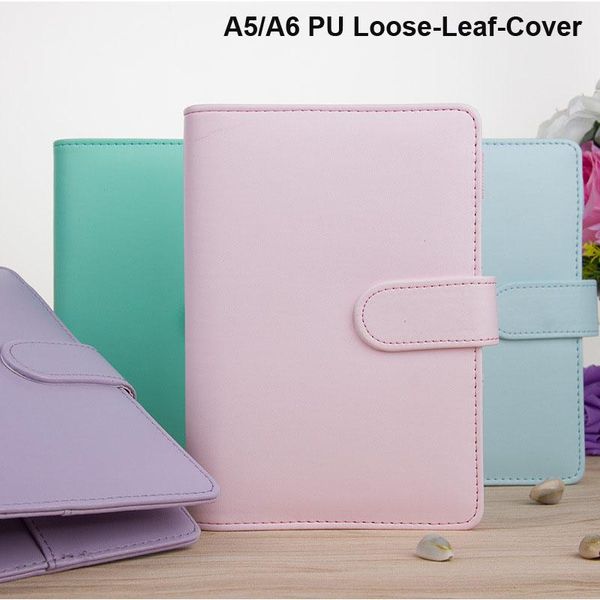 notepads a5/a6 pu macaroon loose-leaf cover binder dairy notebooks hard refill journal travelers leather notebook parts, Purple;pink
notepads a5/a6 pu macaroon loose-leaf cover binder dairy notebooks hard refill journal travelers leather notebook parts, Purple;pink