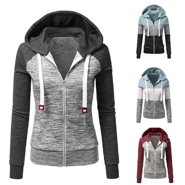 women casual patchwork drawstring hoodies autumn winter zipper pocket long sleeve sport sweatshirts female harajuku plus coat, Black
women casual patchwork drawstring hoodies autumn winter zipper pocket long sleeve sport sweatshirts female harajuku plus coat, Black