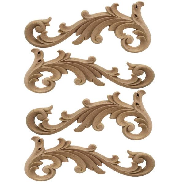 2 pairs wood carving decal for door cabinet unpainted corner wood carved onlay applique diy craft door home furniture decor
2 pairs wood carving decal for door cabinet unpainted corner wood carved onlay applique diy craft door home furniture decor