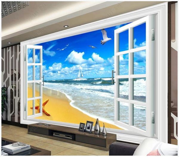 wallpapers custom po wallpaper for walls 3 d mural modern windows with sea view and mediterranean style background wall painting decor
wallpapers custom po wallpaper for walls 3 d mural modern windows with sea view and mediterranean style background wall painting decor