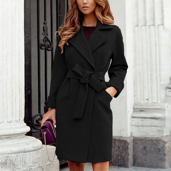 women's trench coats winter wool coat with belt women plus size casaco feminino ladies autumn slim long sleeve woolen chic overcoat, Tan;black
women's trench coats winter wool coat with belt women plus size casaco feminino ladies autumn slim long sleeve woolen chic overcoat, Tan;black