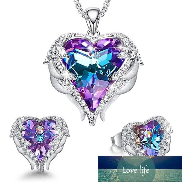 love heart crystal necklaces and earrings set birthday/anniversary gifts for mom/wife/sister/friend factory price expert design quality late, Silver
love heart crystal necklaces and earrings set birthday/anniversary gifts for mom/wife/sister/friend factory price expert design quality late, Silver