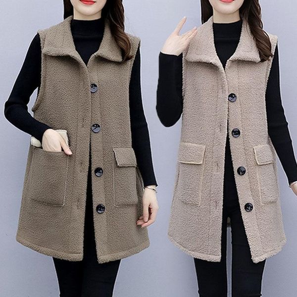 women's vests vest winter fat sister fashion lamb wool warm large small loose fit coat, Black;white
women's vests vest winter fat sister fashion lamb wool warm large small loose fit coat, Black;white