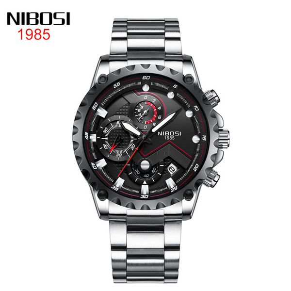 4 style nibosi new fine steel three eyes six needle sport men's watch waterproof solid steel belt quartz watch 44mm wholesale black dai, Slivery;brown
4 style nibosi new fine steel three eyes six needle sport men's watch waterproof solid steel belt quartz watch 44mm wholesale black dai, Slivery;brown