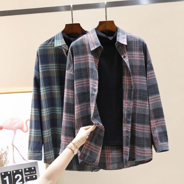 women's blouses & shirts long-sleeve plaid shirt plus size, , casual, cotton, long sleeve, vintage, office, women's nibc, White
women's blouses & shirts long-sleeve plaid shirt plus size, , casual, cotton, long sleeve, vintage, office, women's nibc, White