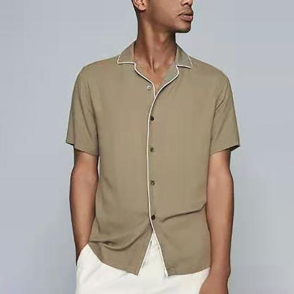 men's casual shirts hawaiian men summer mens forced edge short-sleeved shirtbreathable solid color button cotton shirt camisa, White;black
men's casual shirts hawaiian men summer mens forced edge short-sleeved shirtbreathable solid color button cotton shirt camisa, White;black