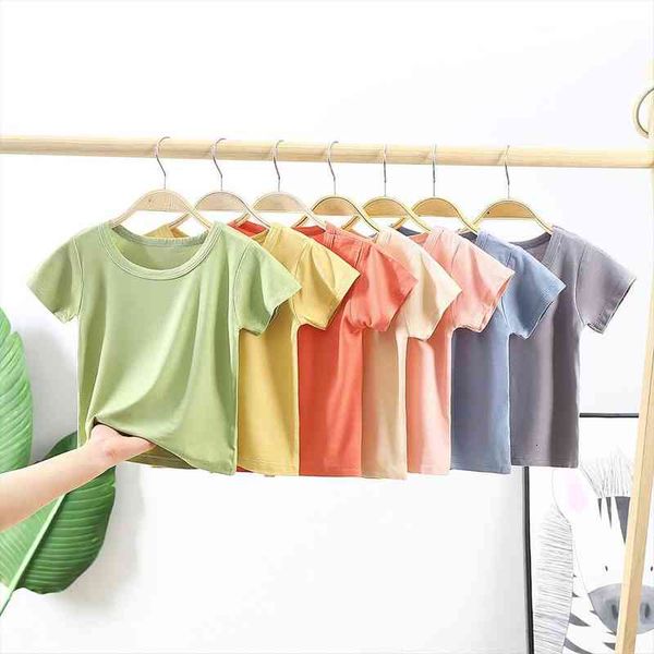 7 colors solid children t shirt for boys girls cotton summer kids short sleeve tees baby tshirts blouse, Blue
7 colors solid children t shirt for boys girls cotton summer kids short sleeve tees baby tshirts blouse, Blue