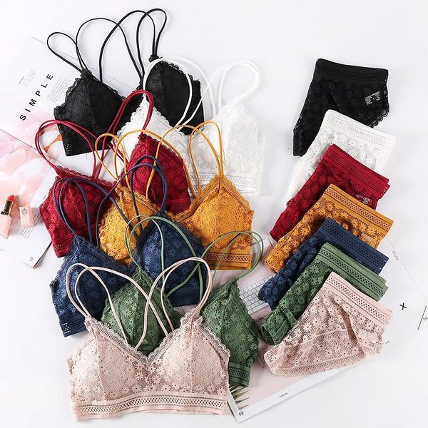 bras sets women bra briefs set lace hollow panties seamless underwear padded bralette fashion backless vest female intimates #f1, Red;black
bras sets women bra briefs set lace hollow panties seamless underwear padded bralette fashion backless vest female intimates #f1, Red;black