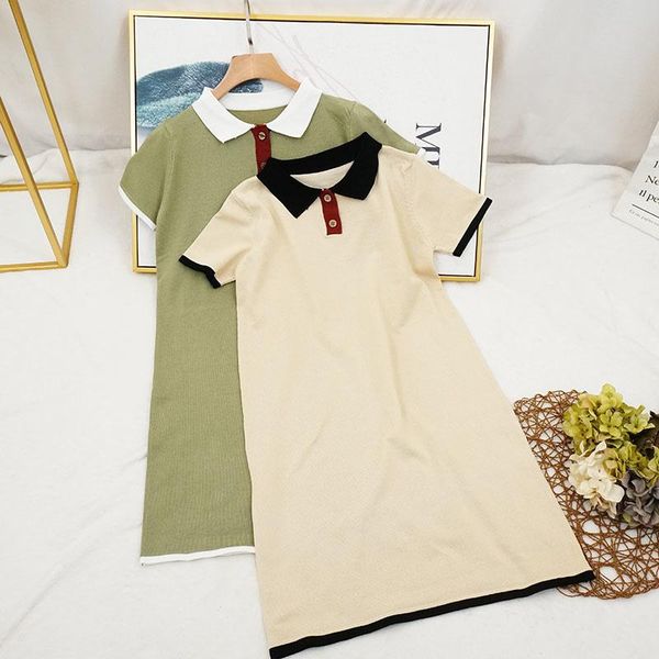 casual dresses collar knitted short-sleeved dress 2021 autumn korean style avocado green loose zhixun a- line skirt, Black;gray
casual dresses collar knitted short-sleeved dress 2021 autumn korean style avocado green loose zhixun a- line skirt, Black;gray