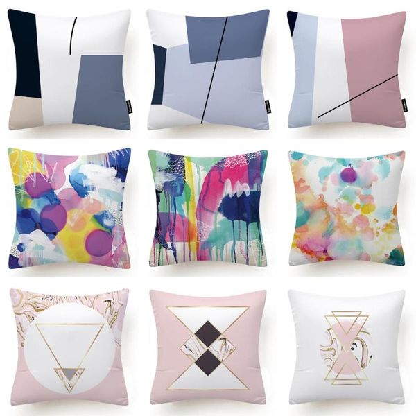 cushion/decorative pillow abstract painting nordic geometric pink blue cushion cover polyester short plush sofa couch chair
cushion/decorative pillow abstract painting nordic geometric pink blue cushion cover polyester short plush sofa couch chair
