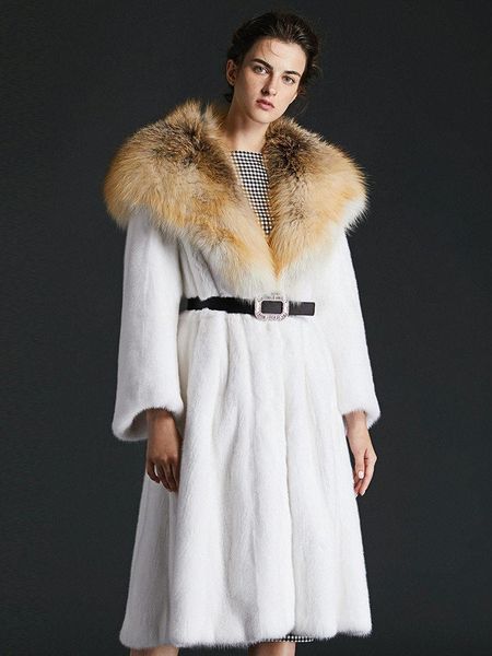 women's fur & faux arlenesain custom 2021 design white and black color mink collar women long coat
women's fur & faux arlenesain custom 2021 design white and black color mink collar women long coat