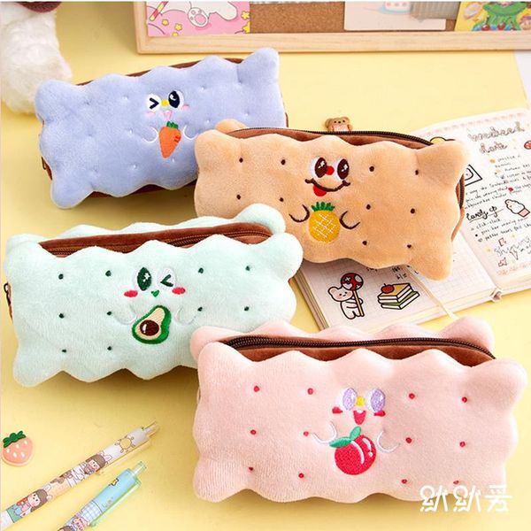 cosmetic bags & cases biscuits plush pencil case kawaii embroidered school pen supplies bag large capacity pencils pouch stationery mo279
cosmetic bags & cases biscuits plush pencil case kawaii embroidered school pen supplies bag large capacity pencils pouch stationery mo279
