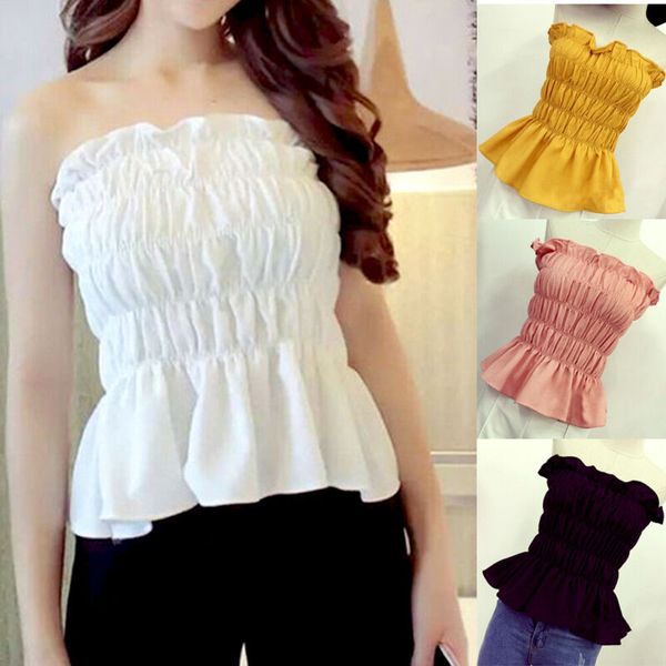 fashion strapless women casual summer sleeveless off shoulder elastic tube bra blouse bandeau crop tank vest shirt, Red;black
fashion strapless women casual summer sleeveless off shoulder elastic tube bra blouse bandeau crop tank vest shirt, Red;black