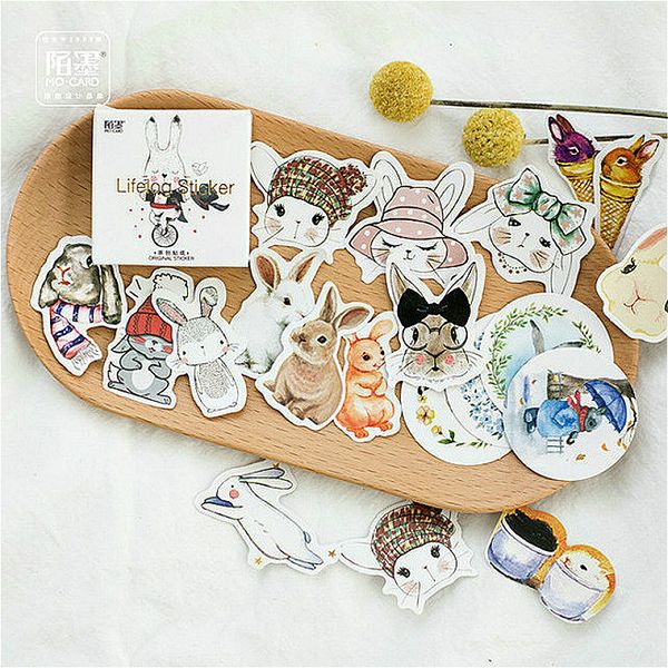 5pieces/lot 1pcs kawaii bunny rabbit stationery sticker handmade label delicate shine adhesive scrapbooking planner diary stickers
5pieces/lot 1pcs kawaii bunny rabbit stationery sticker handmade label delicate shine adhesive scrapbooking planner diary stickers