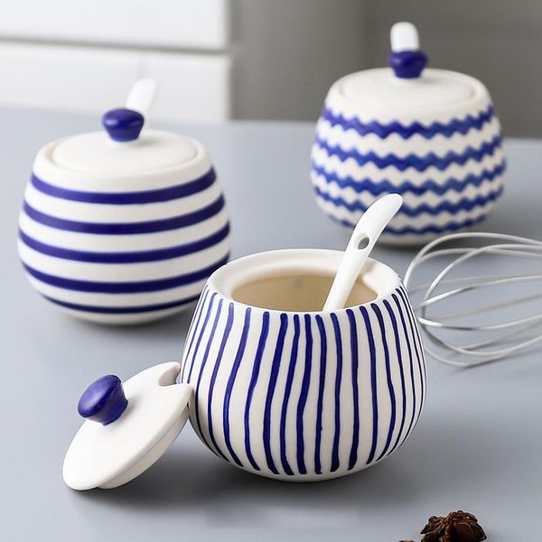 storage bottles & jars european and american simple style seasoning pots hand-painted ceramic round salt shaker sugar bowls
storage bottles & jars european and american simple style seasoning pots hand-painted ceramic round salt shaker sugar bowls